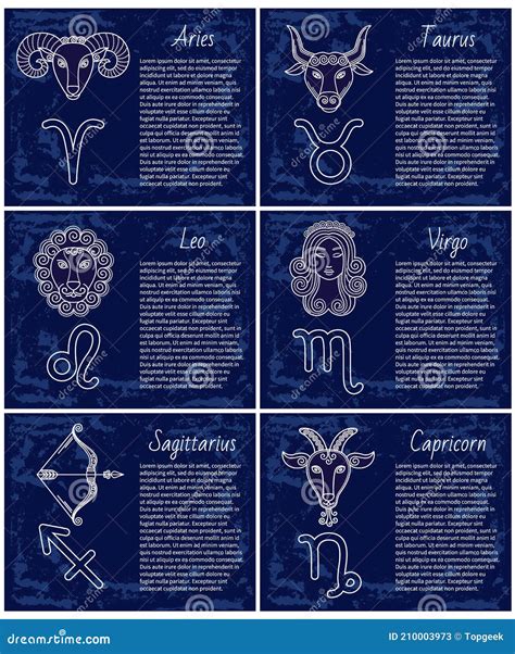 Elementos De Astrolog A Signos Zodiacales Marcan El Horoscopio