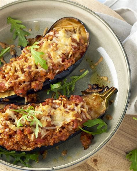 Gepofte Aubergine Met Gehakt Uit De Oven Artofit