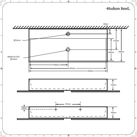 Lavabo Suspendido Rectangular De Cer Mica X Mm Sandford