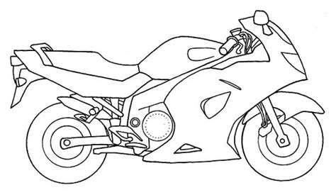 Motocicleta Colorat Sketch Coloring Page