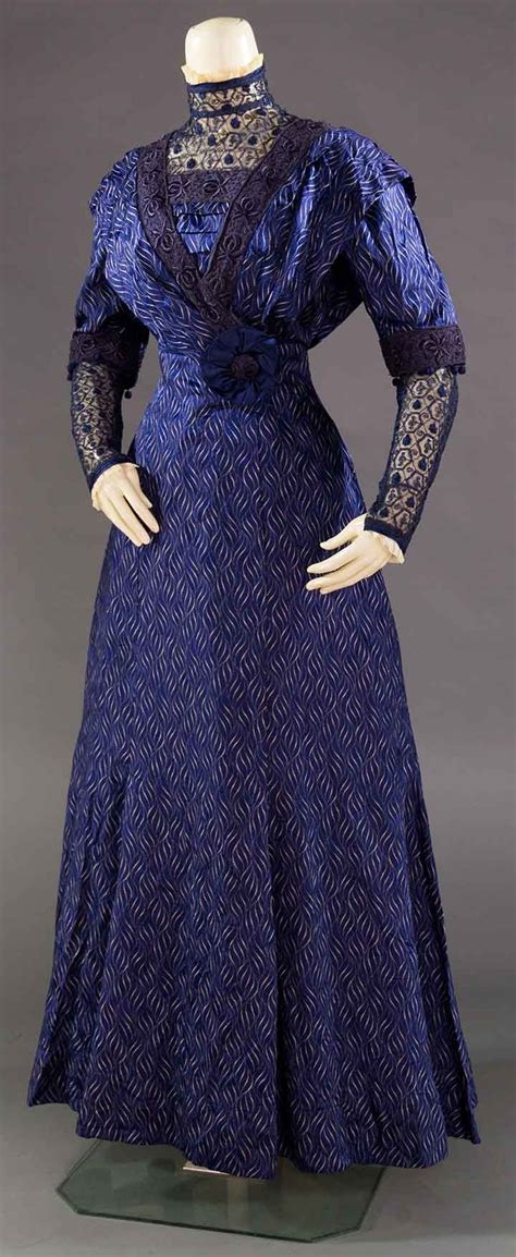 Sold At Auction Silk Damask Afternoon Dresses Vintage