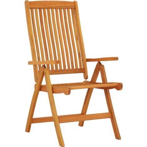 Chaises De Jardin Pliables Pcs Bois D Eucalyptus Massif