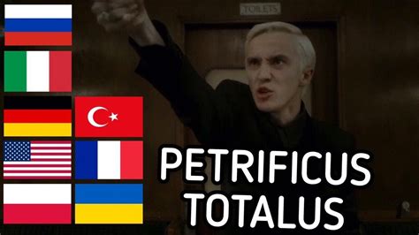 "PETRIFICUS TOTALUS" in different languages - YouTube