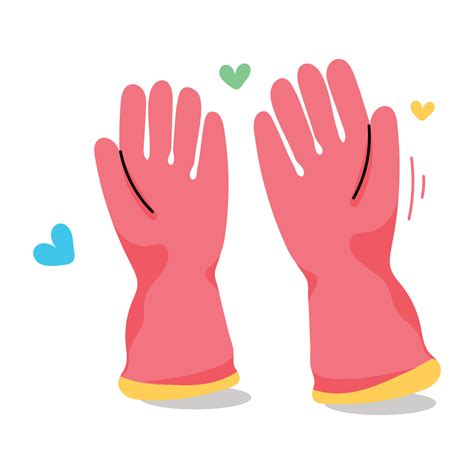 Trendy Gardening Gloves 16841203 Vector Art at Vecteezy