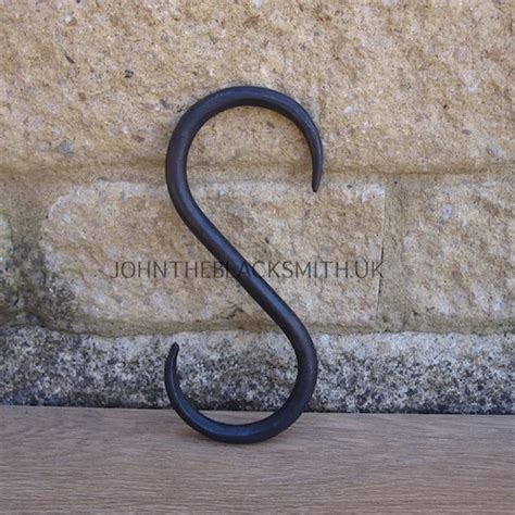 Medium Hand Forged S Hook Kitchen Display Hooks Hand Etsy