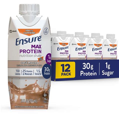 Ensure Max Protein Nutritional Shake With G Of Protein G Of Sugar