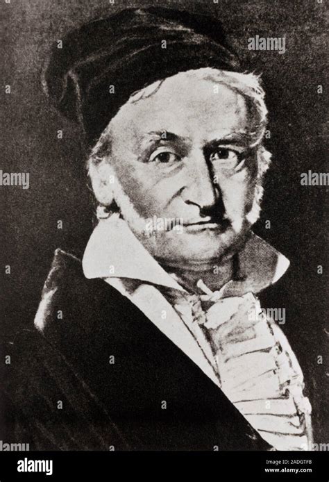 Karl Friedrich Gauss Portrait Of The German Mathematician Karl