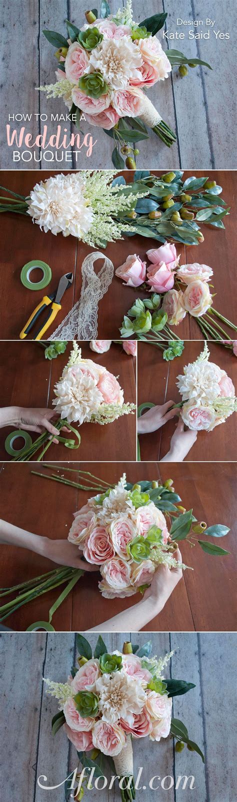 How To Make A Wedding Bouquet With Silk Flowers From Afloral