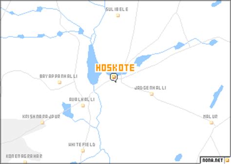 Hoskote (India) map - nona.net