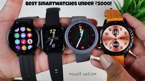 Top 5 Best Smartwatches Under ₹5000 In India Amazfit Xiaomi Noise