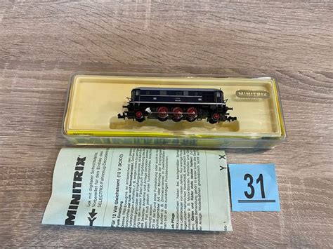 Minitrix N Elektrische Locomotief V Donkerblauw Db