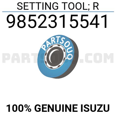 setting tool   isuzu parts partsouq