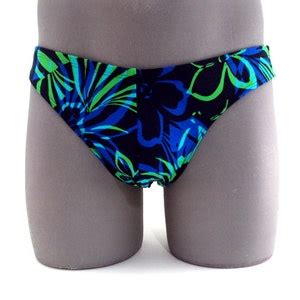 Neon Tropics Print Men Bikini Swimsuit No Drawstring Etsy