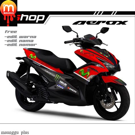 Jual Striping Motor Aerox 155 Decal Aerox 155 Full Body Stiker Motor