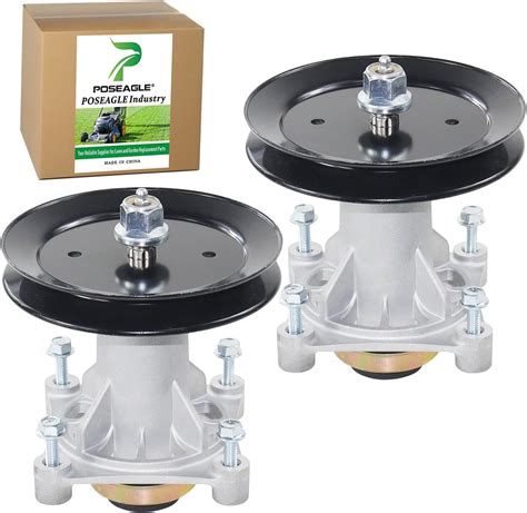 Poseagle 2 Pack 187292 Spindle Assembly With 532199789 Pulley Replaces 532187281