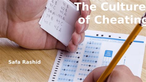 Pdf The Culture Of Cheating