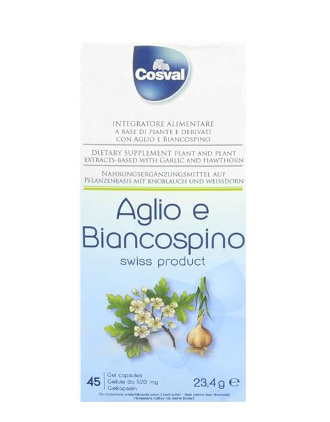 Aglio Biancospino Di Cosval Capsule Gel Da Mg