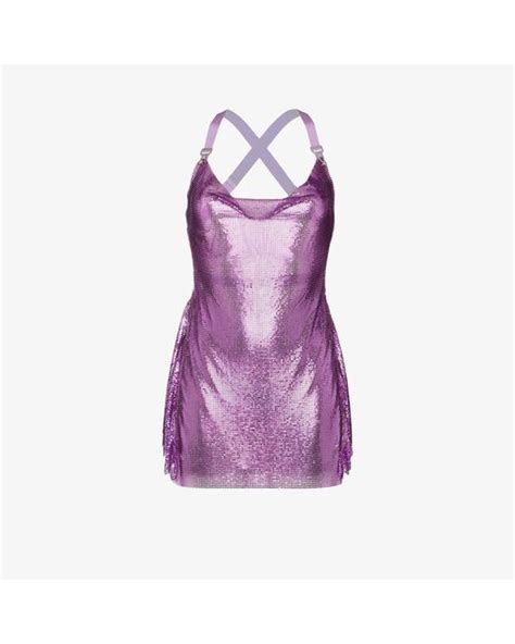 Poster Girl Purple Calypso Chainmail Mini Dress Lyst