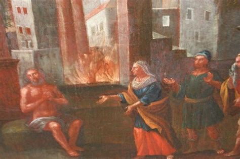 Proantic Olio Su Tela Italiano Del 1700 Raffigurante Scena Biblica