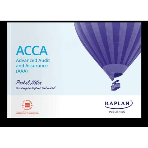 Acca Aaa Advanced Audit And Assurance Int And Uk Pocketnote