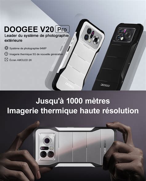 DOOGEE V20 Pro Smartphone Imagerie Thermique 12Go 256Go 6 78 120Hz