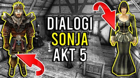 Dialog z Sonją jako łowca smoków w 5 rozdziale Gothic 2 Noc Kruka