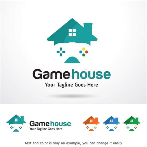 Game House Logo Template Design Vector Stock Vector Illustration Of