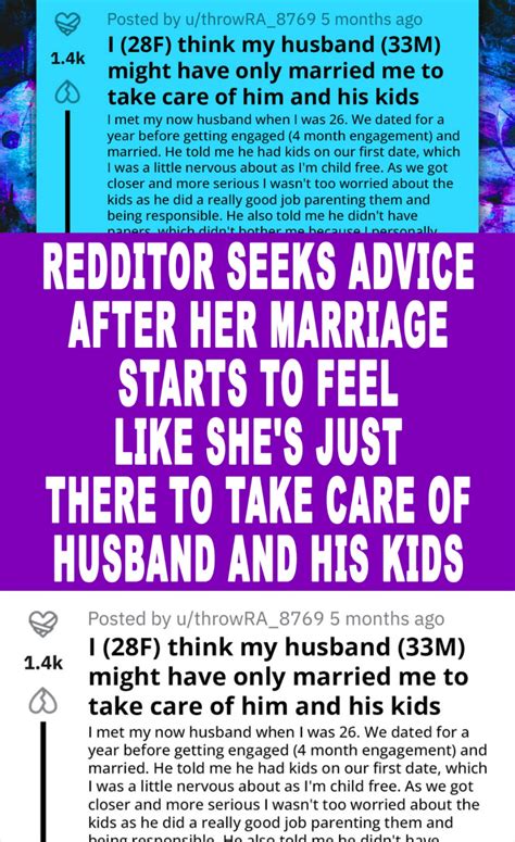 Redditor Seeks Advice After Her Marriage Starts To Feel Like She S Just