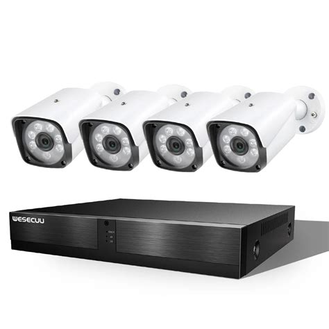 Wesecuu Home Security Systems Video Surveillance Poe Camera System