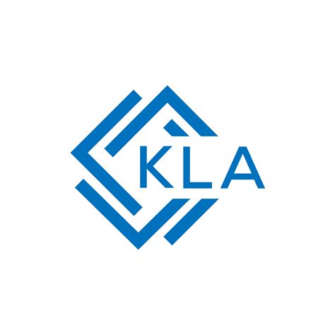 KLA letter logo design on white background. KLA creative circle letter