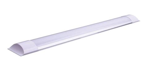 Lumin Ria Tubular De Sobrepor Led Slim W Branco Frio Cm R