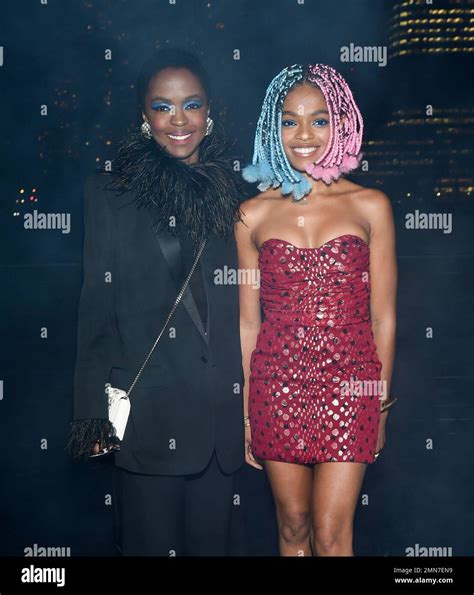 Singer Lauryn Hill Left And Daughter Selah Marley Attend The Saint