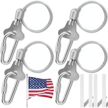 Amazon Lcusepu Pack Flag Pole Rings Upgrade Stainless Steel