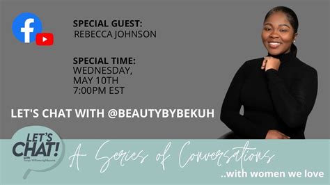 Lets Chat With Rebecca Johnson Also Knows As Beauty By Bekuh YouTube