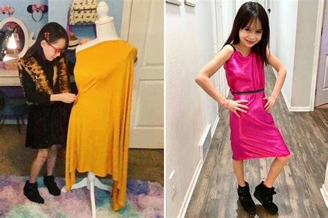 9-year-old girl goes viral for her original fashion designs - Fashnfly