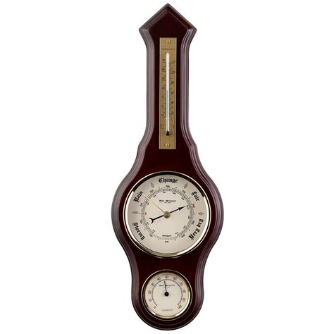 Widdop Wooden Barometer Weather Station W7933