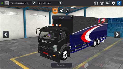 17 Mod BUSSID Truck Wingbox Fuso Hino Giga Nissan UD