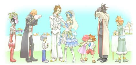 Wedding Day Kairi Aqua Sora Roxas Ventus Riku Kingdom Hearts