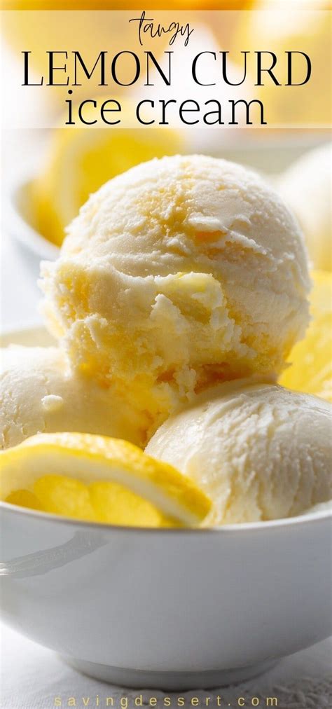 A Bright And Creamy Lemon Ice Cream With A Thick Swirl Of Homemade