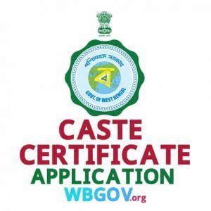 Wb Caste Certificate Application Sc St Obc Certificate Status