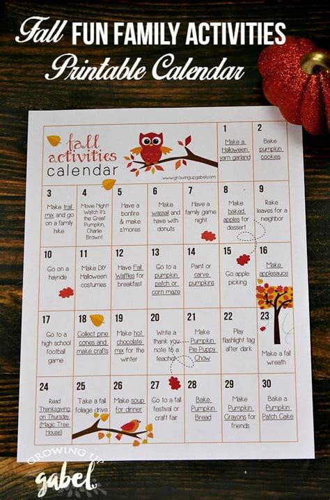 30 Days of Fall Activities for Kids and Families