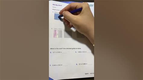 Reveal Math Grade 5 Lesson 4 3 Represent Addition Of Tenths And Hundredths Youtube