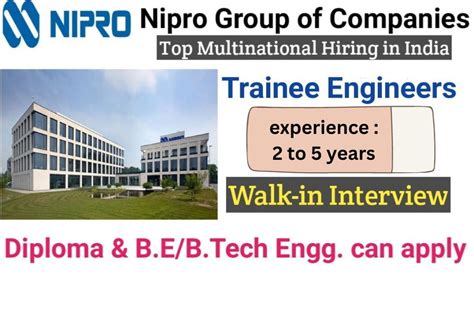 Nipro India Walk In Interview Official Job Amazing