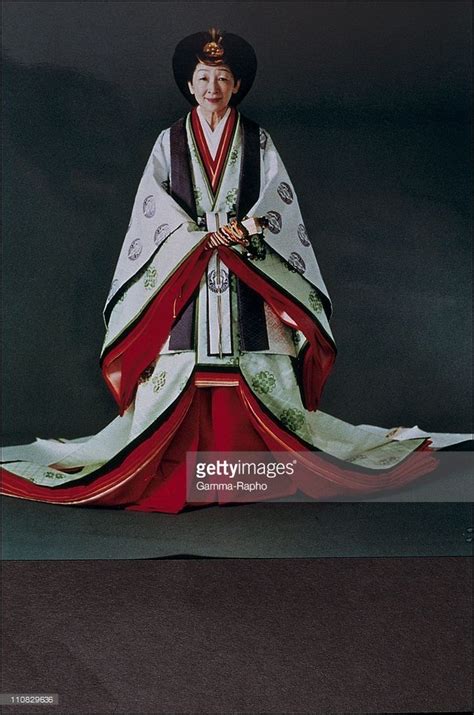 Emperor Akihito And Empress Michiko In Traditional Dress In Japan On