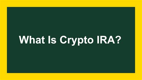 Crypto Ira Companies The Best To Consider In