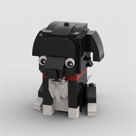 LEGO MOC Dog black/white by Sashiba | Rebrickable - Build with LEGO