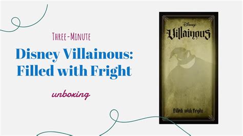 Disney Villainous Filled With Fright 3 Minute Unboxing Youtube