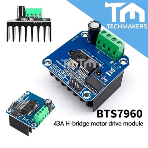 Bts7960 7960 43a 40a H Bridge High Power Stepper Motor Module Dc Motor Driver And Smart Current