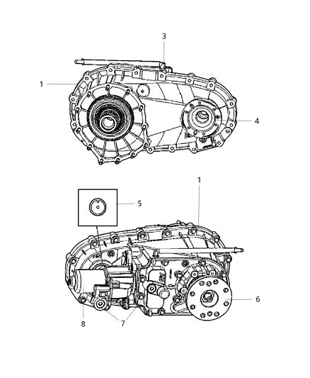 Transfer Case Assembly And Identification 2008 Jeep Grand Cherokee