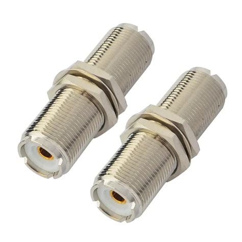 10 Pieces Uhf Adapter Female So239 Connector Bulkhead With Nut Panel